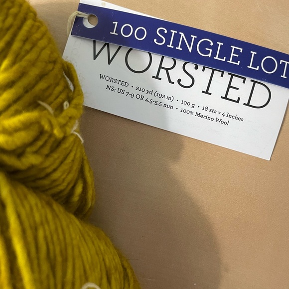 Malabrigo Worsted one skein Mustard Yellow Worsted Yarn one skein - Picture 3 of 3